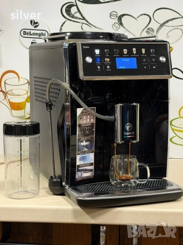 Кафемашина кафе автомат Saeco XELSİS SM 7580 с гаранция, снимка 8 - Кафемашини - 54734375