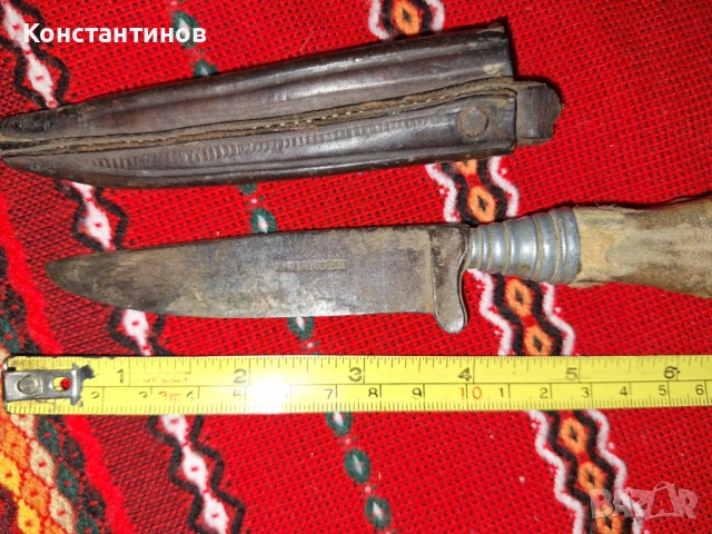 Немски ловджийски окопен нож SOLINGEN, снимка 2 - Антикварни и старинни предмети - 54367966