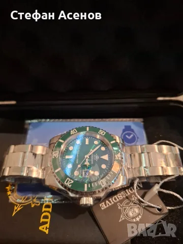 Чисто нов diver часовник Addiesdive, снимка 2 - Мъжки - 55621517
