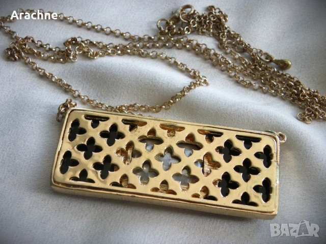 Луксозно позлатено колие, снимка 5 - Колиета, медальони, синджири - 48222102