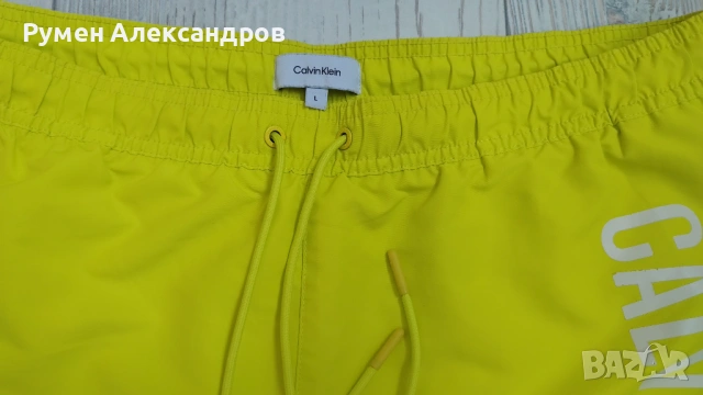  Оригинални мъжки плажни шорти CALVIN KLINE размер L, снимка 3 - Бански - 54548585