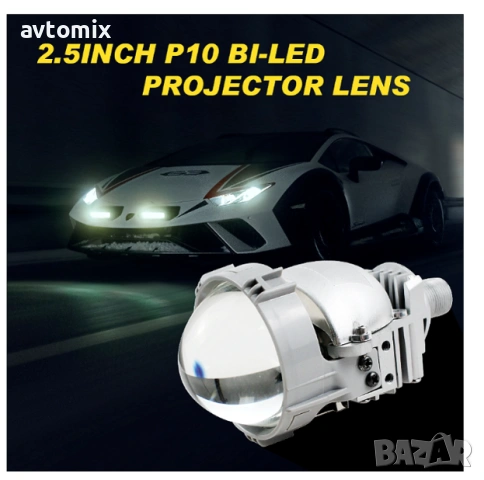 Bi-LED лупи за вграждане във фарове с къси и дълги светлини 2.5"инча 80W 7000lm 12V, снимка 7 - Аксесоари и консумативи - 54344144