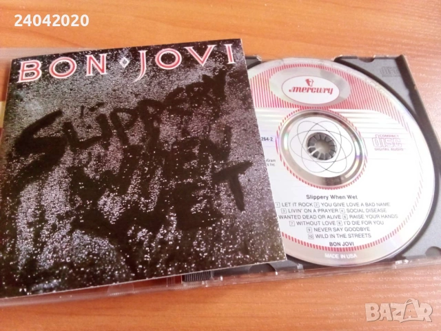 Bon Jovi – Slippery When Wet оригинален US диск