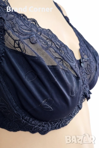 Сутиен Hunkemöller 90C с фина дантела и меки чашки – черен, снимка 2 - Бельо - 54549067