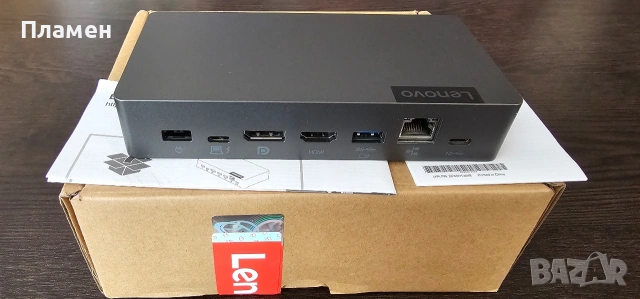 Нова докинг станция Lenovo Thunderbolt 3 Essential Dock 40AV0135EU, снимка 2 - Друга електроника - 54793326
