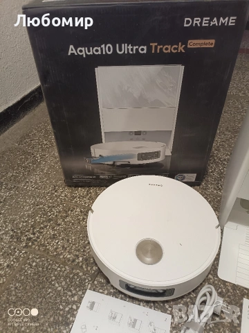Робот прахосмукачка с моп Dreame Aqua 10 Ultra Track RLR81CE-WH, Технология TrackSync, снимка 9 - Прахосмукачки - 54543090