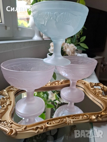 Винтидж чаши за десерт , снимка 3 - Чаши - 54727250