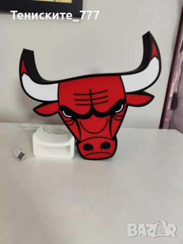 3д лампа Chicago Bulls, снимка 5 - Настолни лампи - 54584350