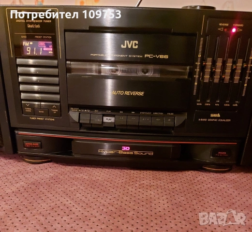 Радиокасетофон JVC PC-V66, снимка 3 - Радиокасетофони, транзистори - 54388143