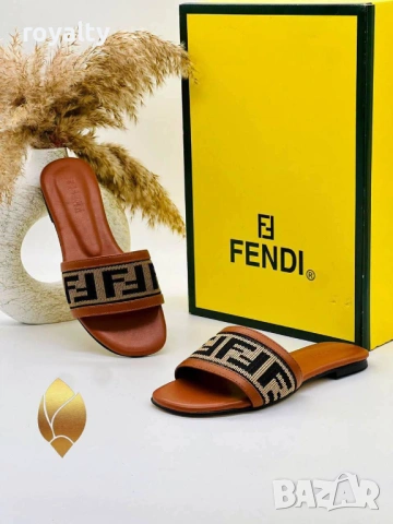 Fendi Нови Дамски Чехли Фенди Различни Цветове , снимка 2 - Чехли - 54865599