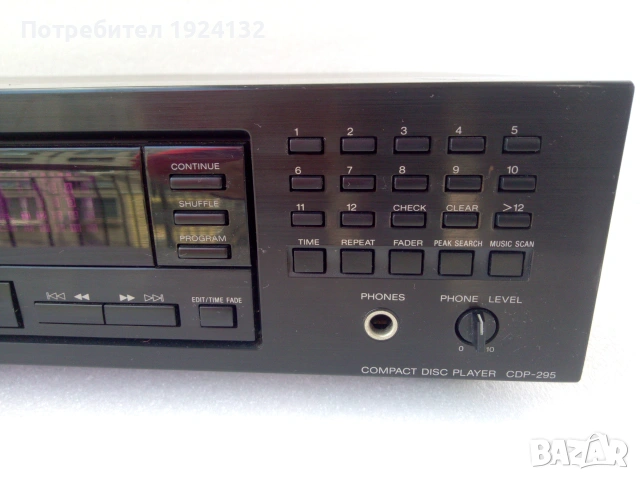 SONY cd player cdp-295, снимка 3 - Ресийвъри, усилватели, смесителни пултове - 55014226