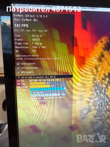 Видеокарта 6600XT XFX Speedster QICK 308, 8Gb DDR6, снимка 10 - Видеокарти - 55100346