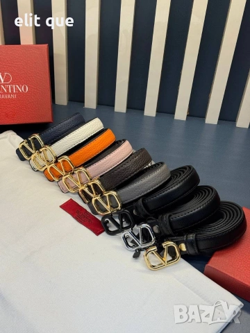 колани от естествена кожа в кутия Valentino garavani 2см