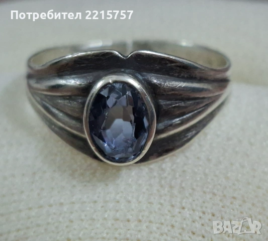 Старинен,сребърен руски пръстен + к-т., снимка 2 - Пръстени - 44501336