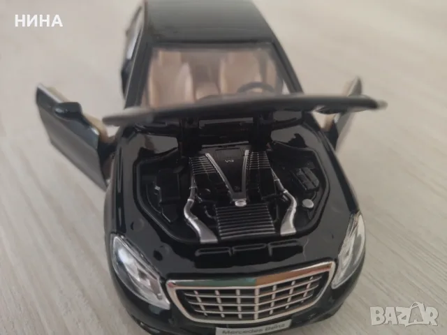 Метална количка Mercedes -Benz S 600 !!, снимка 5 - Колекции - 55666549