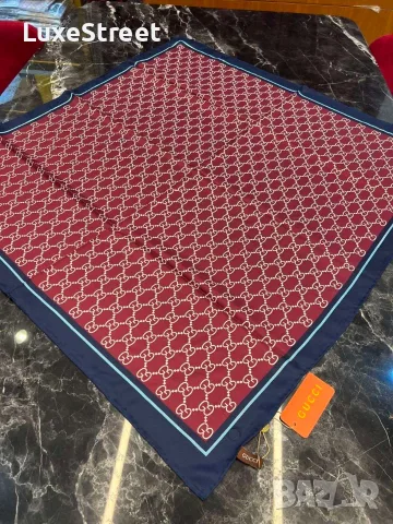 Gucci ⚜️ Louis Vuitton ⚜️ Fendi ⚜️ Burberry ⚜️Дамски Копринени Шалове , снимка 15 - Шалове - 55582761