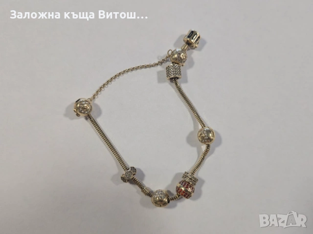 Златна гривна Pandora 14к 20.5гр. , снимка 4 - Гривни - 54958507