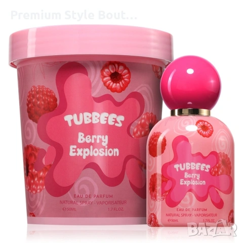 Детски парфюм с плодов аромат с малина, ягода и роза Tubbees Berry Explosion, 50мл, снимка 6 - Дамски парфюми - 54091954