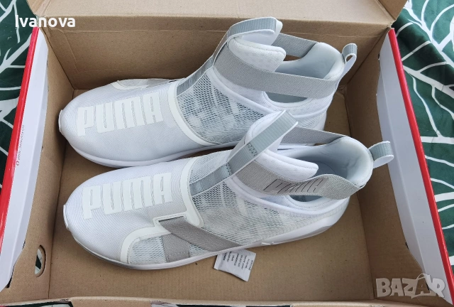 Дамски маратонки Puma, бели, летни, снимка 2 - Маратонки - 55024641