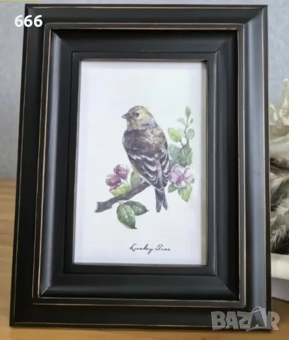 Дървена рамка за снимки 10x15cm винтидж масив & стъкло – Натурал, снимка 4 - Декорация за дома - 55598438