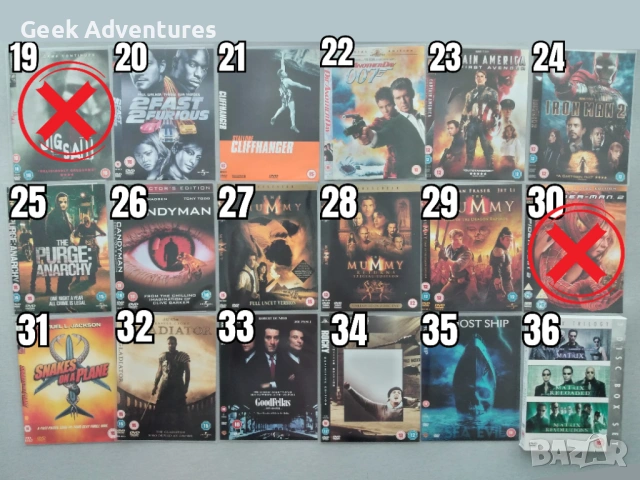 Екшън, Драма, Трилър, Ужаси Филми DVD's - Оригинални Филмови Дискове на Английски Език, снимка 3 - Екшън - 47015417