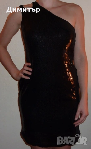 Искряща черна рокля Next, снимка 10 - Рокли - 54246447