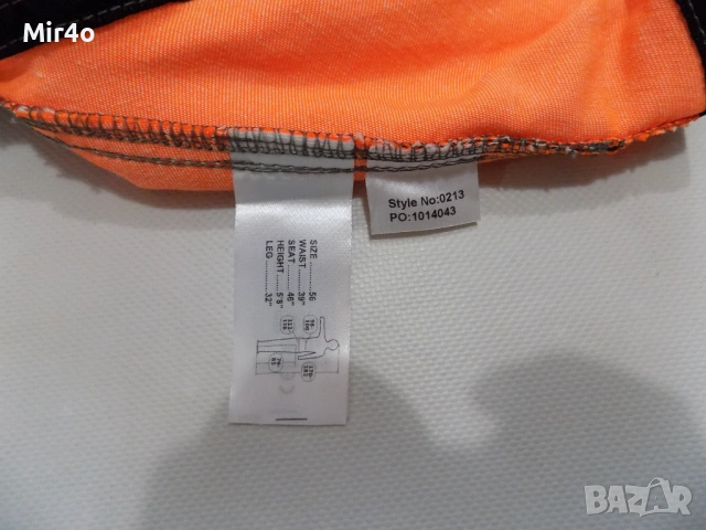 нов работен гащеризон snickers cordura fabric панталон мъжки оригинален оранжев размер 56, снимка 12 - Спортни дрехи, екипи - 51179423