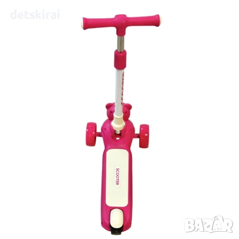 Сгъваема музикална тротинетка мече, снимка 4 - Скутери и тротинетки - 54056825