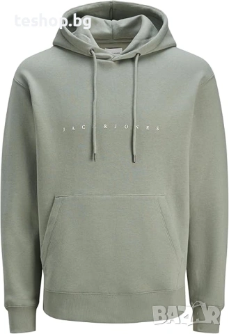 Мъжки суитшърт с качулка Jack & Jones Plus Jjestar JJ Noos Pls 5XL, снимка 2 - Суичъри - 55255333