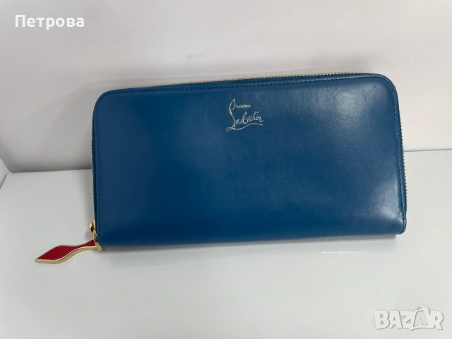 Кожен портфейл Christian Louboutin Оригинал, снимка 2 - Портфейли, портмонета - 54638082