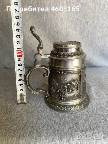  калаена кана с капак, снимка 2 - Антикварни и старинни предмети - 55424235
