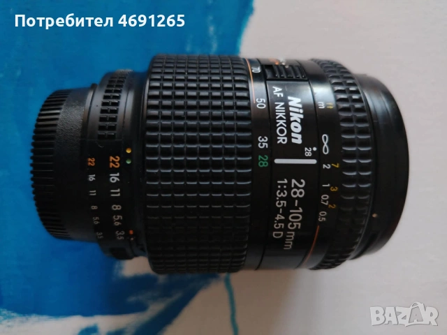 AF Nikkor 28-105/ 3.5-4.5  D Macro, снимка 2 - Обективи и филтри - 54566305
