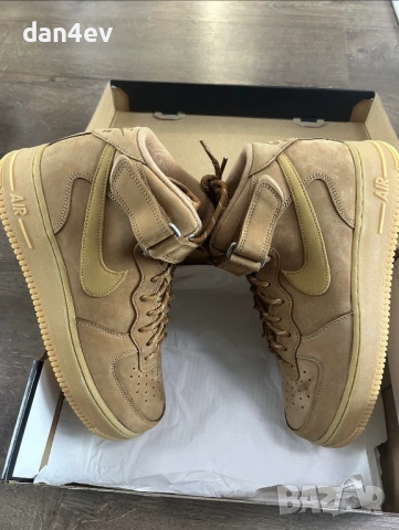 Nike Air Force 1 Mid '07 'Flax', снимка 6 - Маратонки - 54197016