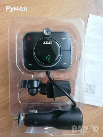 Блутут Фм трансмитер,хенсфри,зарядно Akai12-24V, снимка 4 - Аксесоари и консумативи - 54976663