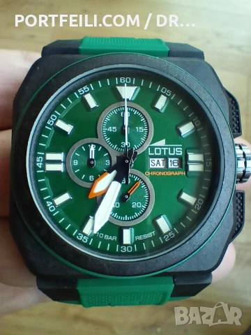 Нов Хронограф Lotus с карбонова каса, 100м, MIYOTA Serie OS, снимка 11 - Мъжки - 54051991
