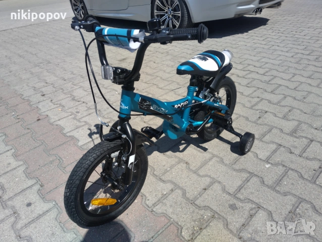 X Детски велосипед 14" RAPID син, снимка 6 - Велосипеди - 54395041