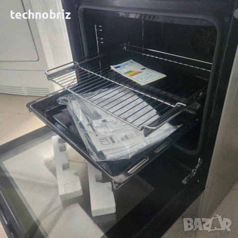 Немска иноксова свободностояща печка с керамичен плот Bosch - 3 ГОДИНИ ГАРАНЦИЯ, снимка 7 - Печки, фурни - 54791039