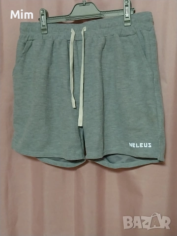 NELEUS SPORT WEAR XL Къси спортни шорти в сиво и кафяво , снимка 4 - Къси панталони и бермуди - 55215462