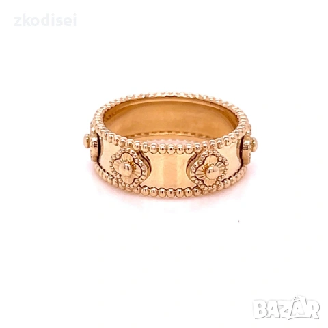 Златен дамски пръстен Van Cleef 3,27гр. размер:53 14кр. проба:585 модел:37791-1, снимка 2 - Пръстени - 54765649
