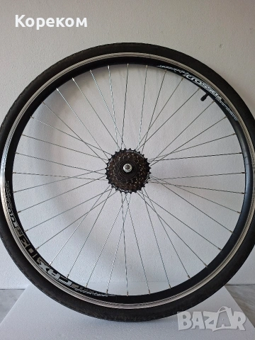 Като Нова задна Капла Crosser X3 28" алуминий главина Joytech касета Shimano MF-TZ20 6 скорости 