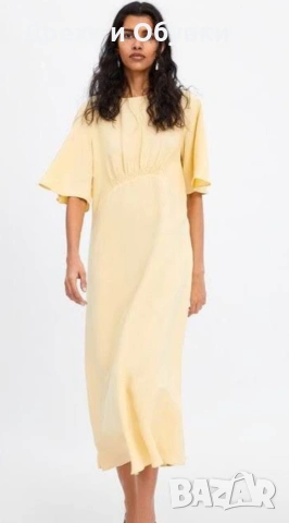 Жълта лятна рокля Zara , снимка 7 - Рокли - 54539109