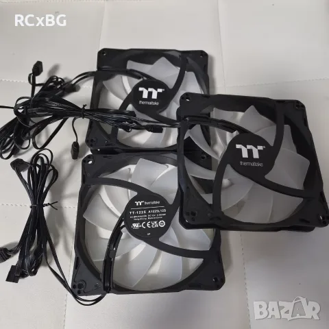 3 Броя 120мм ARGB Вентилатори ThermalTake за Охлаждане на Компютър Кутия, снимка 2 - Други - 55294204