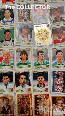 Ретро футболни стикери Panini Euro 96 - 105+ броя, снимка 2 - Колекции - 54646854