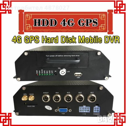 4G MDVR Видеорегистратор за автобус и камион  AC63