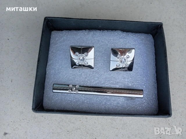 Бутонели за риза с игла за вратовръзка
