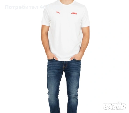 Спортма мъжка тениска PUMA F1,100% памук, снимка 2 - Тениски - 55211565