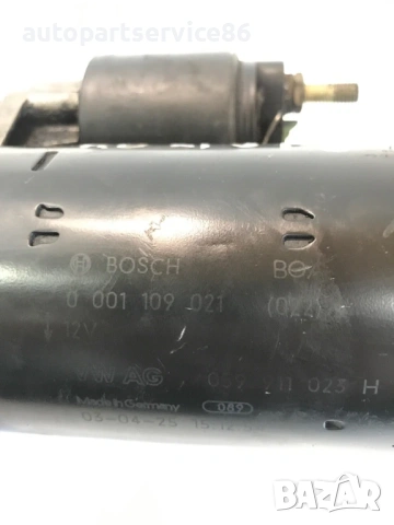 Стартер Мотор Bosch за Audi A6 2.5 TDI (1997-2002) 0001109021 059911023H, снимка 3 - Части - 54650610