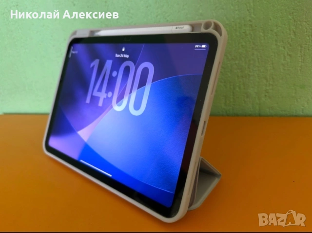Apple iPad 11 (A16, Silver, 256 GB) + Apple Pencil + калъф