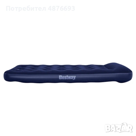 Надуваем матрак Bestway  с вградена помпа, единичен, 185 x 76 x 22 см, до 150 кг, снимка 2 - Надуваеми легла - 55167135