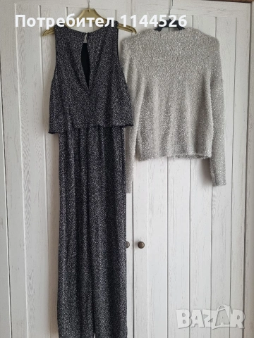 Сет бляскав гащеризон и бляскава жилетка Zara, 11-12г, 152см., снимка 5 - Детски комплекти - 53993174